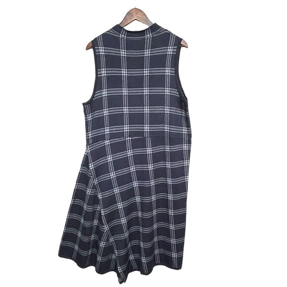 Free Assembly Sweater Dress Women Size XXL Blue Mock Neck Asymmetric‎ Sleeveless - Picture 6 of 6